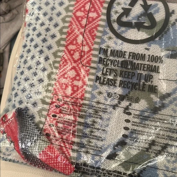 Anthropologie NWT Ski Fair-isle Winter Scarf Winter Icon GORGEOUS - Picture 4 of 6